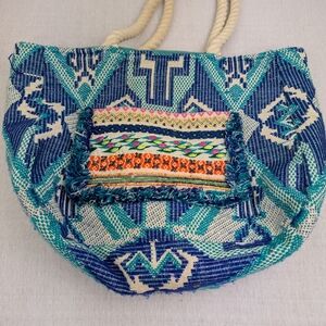 Evelyn K Bohemian Beaded And Embroidered Large Tote
